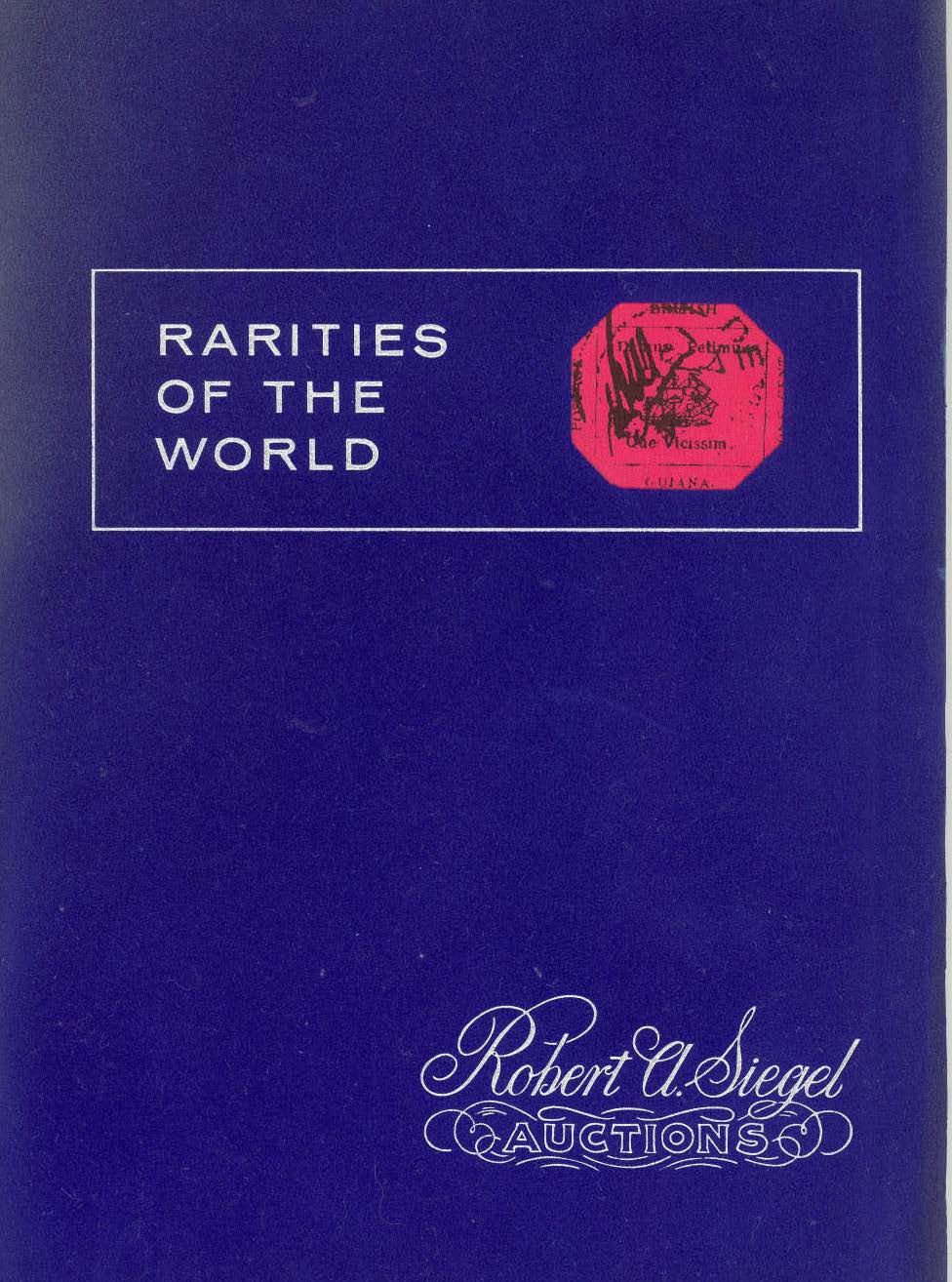 1970 Rarities of the World Catalogue — Siegel Auction Galleries